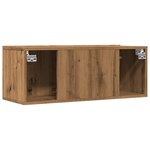vidaXL Meubles TV muraux 2 Pièces chêne artisanal 80x30x30 cm