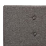 Vidaxl cadre de lit taupe tissu 180 x 200 cm