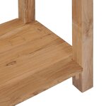 vidaXL Table console 120 x 35 x 75 cm Bois de teck massif