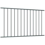 vidaXL Panneau de clôture Acier enduit de poudre 1 7x1 m Anthracite