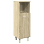 vidaXL Ensemble de meubles de salle de bain 4 Pièces chêne sonoma