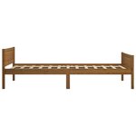 vidaXL Cadre de lit sans matelas pin massif marron miel 90x200 cm