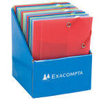 Chemise 3 Rabat Elastique Chromaline PP Format A6 12x16 Translucide Aléatoire x 25 EXACOMPTA