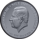 Monnaie PAWN Chess 1 Oz Argent 1$ Niue 2026