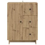 vidaXL Buffet Chêne artisanal 66 x 34 5 x 90 cm Bois d'ingénierie