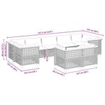 vidaXL Salon de jardin avec coussins 9 Pièces beige résine tressée