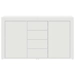 vidaXL Buffet avec tiroir Blanc 120 x 36 x 69 cm Bois d'ingénierie