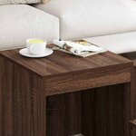 vidaXL Tables gigognes 3 Pièces Chêne marron Bois d'ingénierie