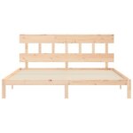 vidaXL Cadre de lit sans matelas 200x200 cm bois massif de pin