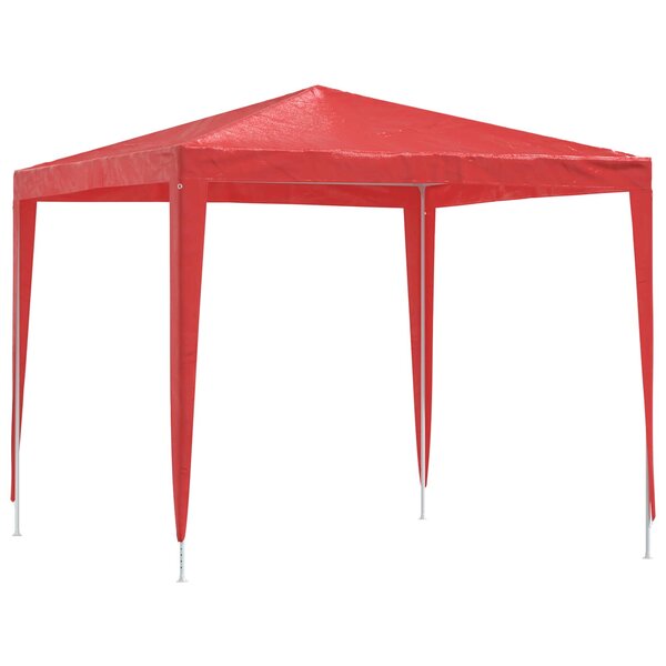 vidaXL Tente de fête 250 x 250 x 240 cm Rouge PE et acier