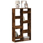 vidaXL Bibliothèque chêne fumé 100x33x175 cm bois d'ingénierie