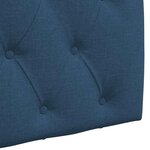 vidaXL Tête de lit suspendue Bleu Tissu