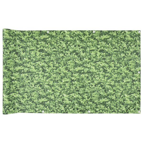 vidaXL Écran d'intimité de balcon aspect de plante vert 600x75 cm PVC