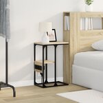 vidaXL Cabinet de chevet avec tiroir Chêne sonoma 41.5 x 26 x 60.5 cm