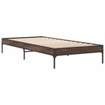 vidaXL Cadre de lit sans matelas chêne marron 75x190 cm