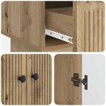 vidaXL Buffet Chêne Artisanal 66 x 34 5 x 95 cm Bois d’ingénierie