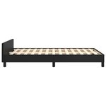 vidaXL Cadre de lit sans matelas noir 120x200 cm similicuir