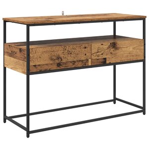 vidaXL Table console Bois Ancien 100 x 40 x 75 cm Bois d'ingénierie