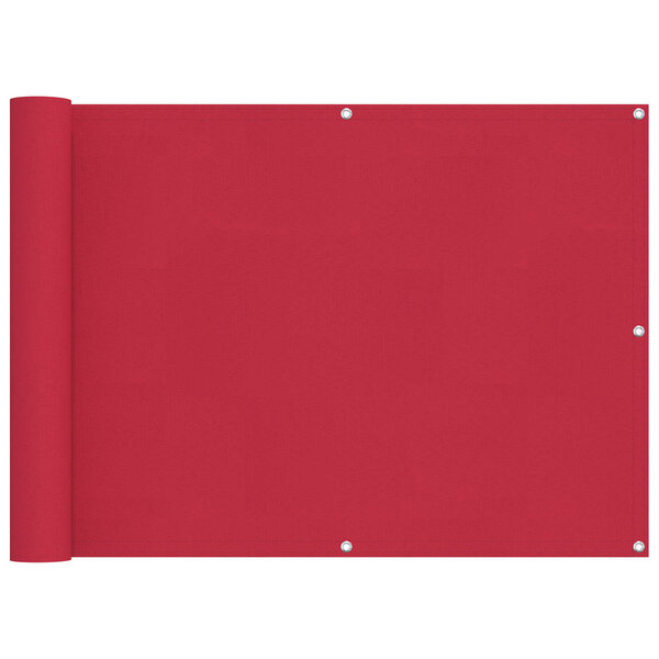 vidaXL Écran de balcon 75 x 800 cm Tissu Oxford Rectangulaire Bordeaux
