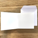 Carte joyeux père noël hotte rouge brillante en relief au touché avec enveloppe