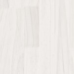 Vidaxl cadre de lit blanc bois massif 120x200 cm