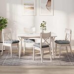 vidaXL Coussins de siège 4 Pièces Gris nuage 45 x 45 x 12 cm tissu