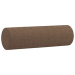 vidaXL Ensemble de canapés 3 Pièces avec coussins marron tissu