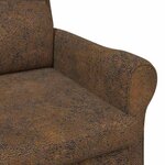 vidaXL fauteuil Marron 76 x 94 x 102 cm Cuir synthétique