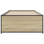 vidaXL Cadre de lit sans matelas chêne sonoma 90x190 cm