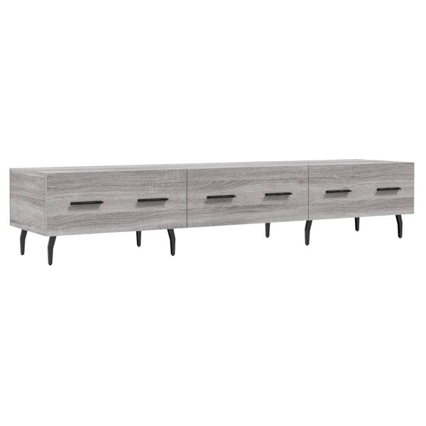 vidaXL Meuble TV sonoma gris 150x36x30 cm bois d'ingénierie