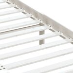 vidaXL Cadre de lit sans matelas blanc bois de pin massif