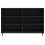vidaXL Buffet noir 103 5x35x70 cm bois d'ingénierie