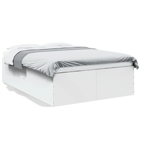 vidaXL Cadre de lit sans matelas blanc 140x200 cm