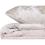 Parure de lit - housse de couette 220 x 240 + 2 taies d'oreiller 60 x 60 coton renforcé - Brun