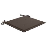 vidaXL Chaises de jardin avec coussins lot de 4 Bois d'acacia massif