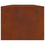 vidaXL Boule de feu Rouillé 160 x 45 x 35 cm Acier patiné