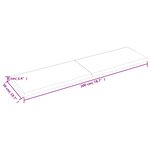 vidaXL Dessus de table 200x50x(2-6) cm bois de chêne massif non traité