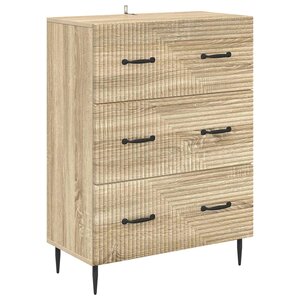 vidaXL Armoire à tiroirs Chêne Sonoma 66 x 34 5 x 89 5 cm