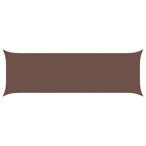 vidaXL Voile d'ombre Marron 2 x 6 m 100   polyester Oxford