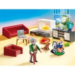 Playmobil 70207 - dollhouse la maison traditionnelle - salon avec cheminée