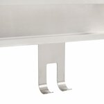 vidaXL Support de douche suspendu acier inoxydable 304 brossé