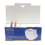 Pack de 200 masques chirurgicaux en14683 : type 2r - 99 5   de filtration