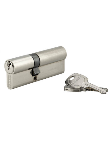 THIRARD - Cylindre de serrure double entrée STD UNIKEY (achetez-en plusieurs  ouvrez avec la même clé)  35x50mm  3 clés  nickelé