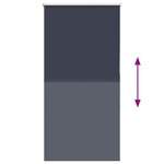 vidaXL Store enrouleur occultant largeur du tissu 65 7 cm polyester