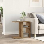 vidaXL Table d'appoint chêne artisanal 50x30x50 cm bois d'ingénierie