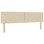 vidaXL Lit à Ressorts avec Matelas Crème 90x200 cm Tissu Crème