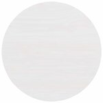 vidaXL Table basse Blanc 50 x 50 x 35 cm Bois massif en pin