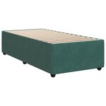 vidaXL Cadre de lit sans matelas vert foncé 100x200 cm velours