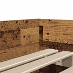 vidaXL Cadre de lit avec tiroir Bois Ancien 100 x 200 cm Pin massif