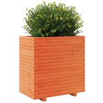 vidaXL Jardinière cire marron 70x40x72 5 cm bois de pin massif